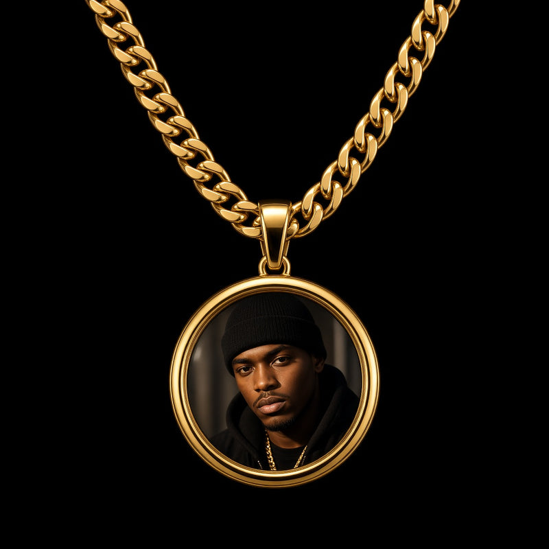 Cuban Chain Photo Pendant