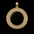 Pavé Halo Photo Medallion